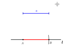 尺规作图1：作一条线段等于已知线段