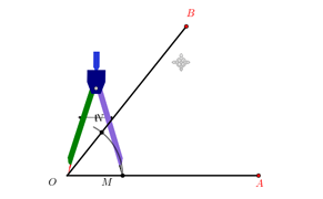 尺规作图3：作一个角的平分线