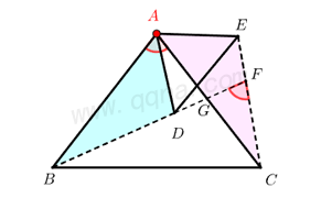 等腰三角形手拉手旋转全等结论2