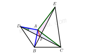 手拉手旋转全等典例3