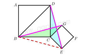手拉手旋转全等典例4