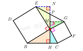 一线三垂直模型典例3