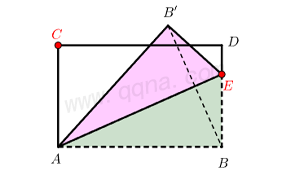 矩形翻折模型(折痕过矩形一顶点)