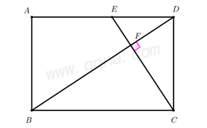 矩形中的十字模型(两边过顶点)