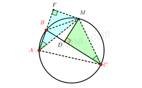 阿基米德折弦定理证法3